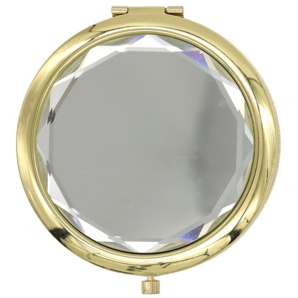 Goldtone Triple Mirror Compact